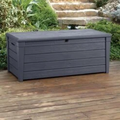 Keter Brightwood Opbergbox - 455L - 145x69,7x60,3 Cm - Grafiet -Tuinmeubel Winkel 1200x1200 726