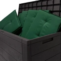 Merkloos Woody Tuin Opbergbox - 324 Liter 45x120x60 Cm - Tuinkussenbox - Antraciet/bruin -Tuinmeubel Winkel 1200x1200 728