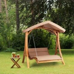 Bermuda Hollywoodschommel Tuinschommelbank 130 Cm 2-zits Zonneluifel -Tuinmeubel Winkel 1200x1200 74