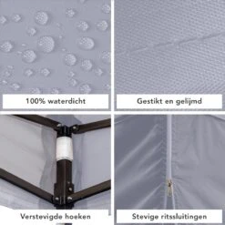 LifeGoods Partytent - 3x3 M - Zijwanden - Easy Up - Opvouwbaar - Waterdicht - Draagtas Met Wieltjes - Donkergrijs 20 LifeGoods Partytent - 3x3 M - Zijwanden - Easy Up - Opvouwbaar - Waterdicht - Draagtas Met Wieltjes - Donkergrijs -Tuinmeubel Winkel 1200x1200 765