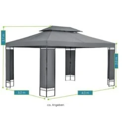 Paviljoen / Partytent - 3 X 4 Meter - Antraciet -Tuinmeubel Winkel 1200x1200 845
