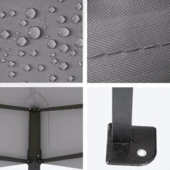 LifeGoods Partytent - 3x4.5 M - Zijwanden - Easy Up - Opvouwbaar - Waterdicht - Draagtas Met Wieltjes - Donkergrijs -Tuinmeubel Winkel 1200x1200 871