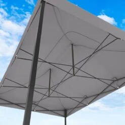 LifeGoods Partytent - 3x4.5 M - Zijwanden - Easy Up - Opvouwbaar - Waterdicht - Draagtas Met Wieltjes - Donkergrijs -Tuinmeubel Winkel 1200x1200 872