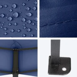 LifeGoods Partytent - 3x4.5 M - Easy Up - Opvouwbaar - Waterdicht - Draagtas Met Wieltjes - Donkerblauw -Tuinmeubel Winkel 1200x1200 879