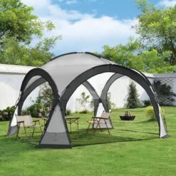 Pro-Tec Paviljoen Grästorp Met LED-verlichting 345x345x247 Cm Donkergrijs 9 Pro-Tec Paviljoen Grästorp Met LED-verlichting 345x345x247 Cm Donkergrijs -Tuinmeubel Winkel 1200x1200 919