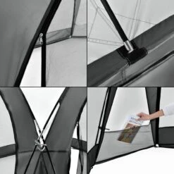 Pro-Tec Paviljoen Grästorp Met LED-verlichting 345x345x247 Cm Donkergrijs 11 Pro-Tec Paviljoen Grästorp Met LED-verlichting 345x345x247 Cm Donkergrijs -Tuinmeubel Winkel 1200x1200 921