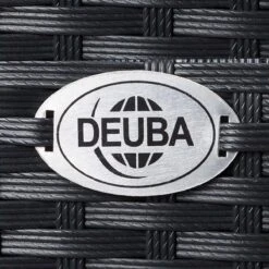 Casaria Tuinbank Polyrattan – 2 Zitter Incl. Tafel & Kussens – Zwart -Tuinmeubel Winkel 1200x1200 985