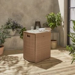 Alice's Garden Balkonset Doppio - 2 Stoelen - Inschuifbaar - Wicker - Beige -Tuinmeubel Winkel 1200x1200 989