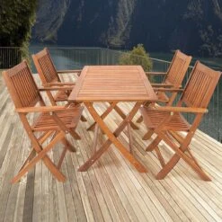 Merkloos Luxe Tuinset 'Sydney' - 5-delig - Acaciahout - FSC Gecertificeerd -Tuinmeubel Winkel 1200x1200 997