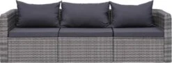 VidaXL 3-delige Loungeset Met Kussens Poly Rattan Grijs 11 VidaXL 3-delige Loungeset Met Kussens Poly Rattan Grijs -Tuinmeubel Winkel 1200x442