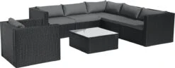 Intimo Garden Levanzo Loungeset – Zwart - 5 Tot 6 Persoons -Tuinmeubel Winkel 1200x471