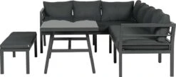 Blakes Lounge Diningset - 4 Delig - Donker Grijs -Tuinmeubel Winkel 1200x528