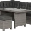 Garden Impressions Lapa Lounge Dining Set 5-delig - Wicker - Grijs