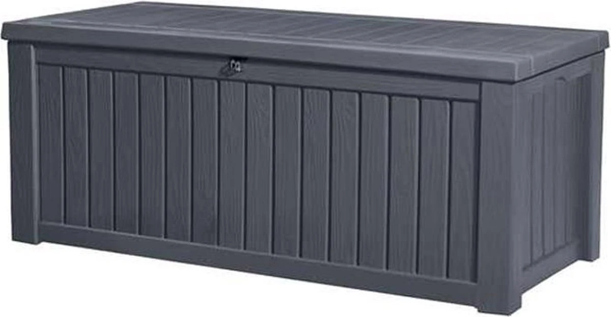 Keter Rockwood Opbergbox - 570L - 155x72,4x64,4cm - Grafiet 1 Keter Rockwood Opbergbox - 570L - 155x72,4x64,4cm - Grafiet