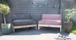 2L Home & Garden Rugkussen Velvet Oud Roze - 120 X 40cm -Tuinmeubel Winkel 1200x635