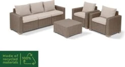 Allibert California Loungeset - 5 Personen - Cappuccino -Tuinmeubel Winkel 1200x648 5