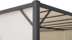 MaxxGarden Pergola - Partytent - Tuinpaviljoen Met één Gesloten Zijkant - 3x3x2,3 M - Cream -Tuinmeubel Winkel 1200x674 1