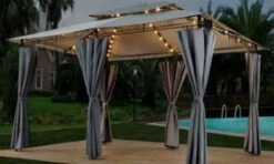 El Jardin - Partytent - 4x3 - Waterdicht Dak - Wanden - Solar - Antraciet Paviljoen 11 El Jardin - Partytent - 4x3 - Waterdicht Dak - Wanden - Solar - Antraciet Paviljoen -Tuinmeubel Winkel 1200x718 3
