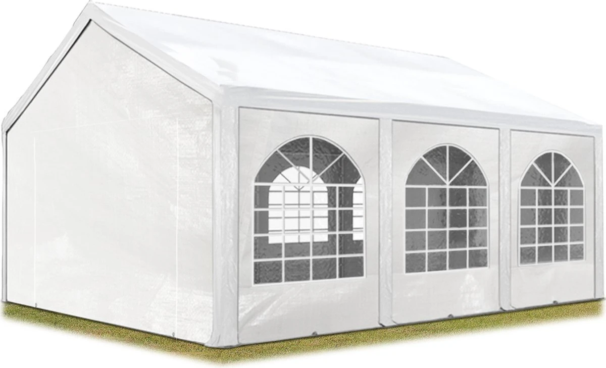 Hoogwaardige Partytent 3x6 M Van 240 G/m² PE Zeil Tuintent Feesttent Waterdicht In Wit 1 Hoogwaardige Partytent 3x6 M Van 240 G/m² PE Zeil Tuintent Feesttent Waterdicht In Wit