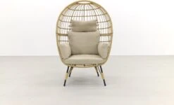 Lola Egg Relaxstoel - Natural Sand - Mand Stoel -Tuinmeubel Winkel 1200x730