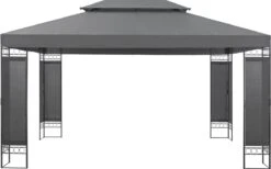 Paviljoen Lanciano Partytent 4x3x2,65 Cm Donkergrijs -Tuinmeubel Winkel 1200x746 1