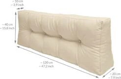 Beautissu Elements – Palletkussen 120x40cm - Rugkussen Natuur In Matraskussen Kwaliteit -Tuinmeubel Winkel 1200x790 4