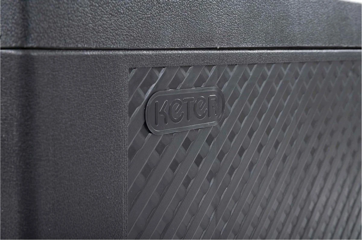 Keter Emily Opbergbox - 118x45x57 Cm - 270L - Grafiet 4 Keter Emily Opbergbox - 118x45x57 Cm - 270L - Grafiet - Afbeelding 4