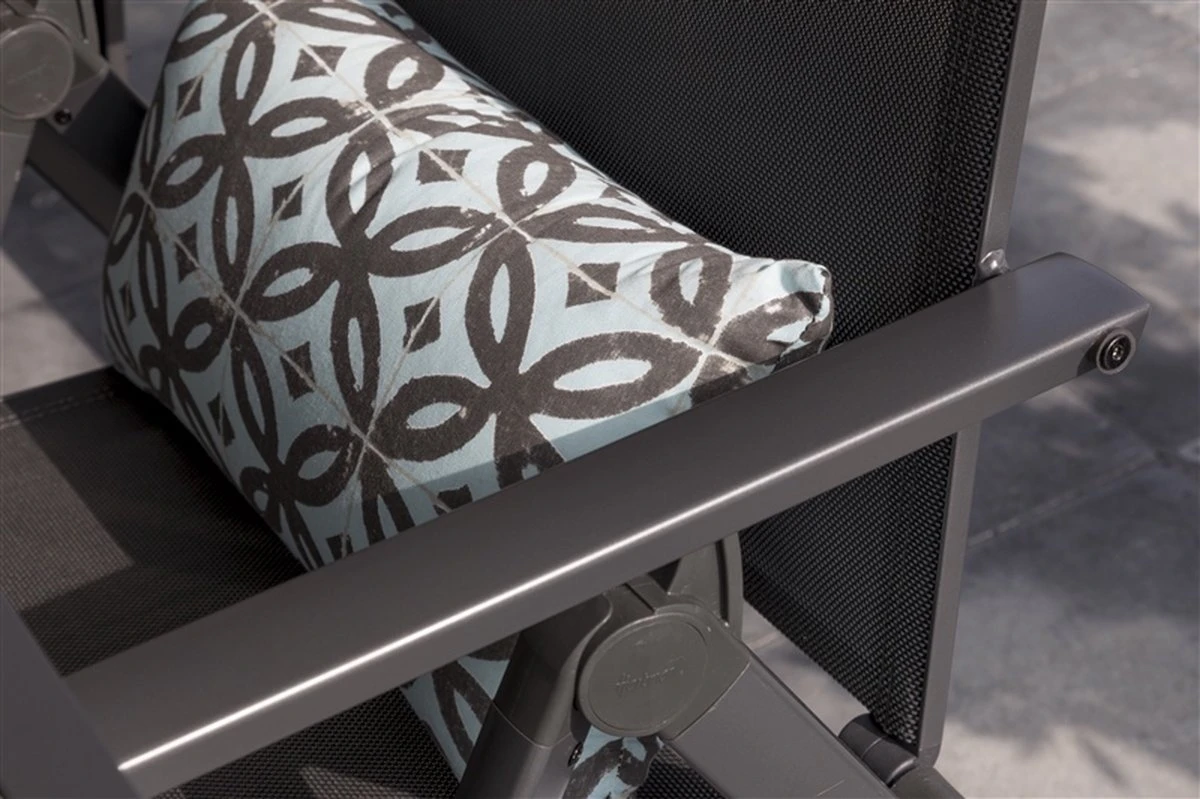 Hartman Aruba Aluminium Tuinstoel - Antraciet Verstelbaar 12 Hartman Aruba Aluminium Tuinstoel - Antraciet Verstelbaar - Afbeelding 12