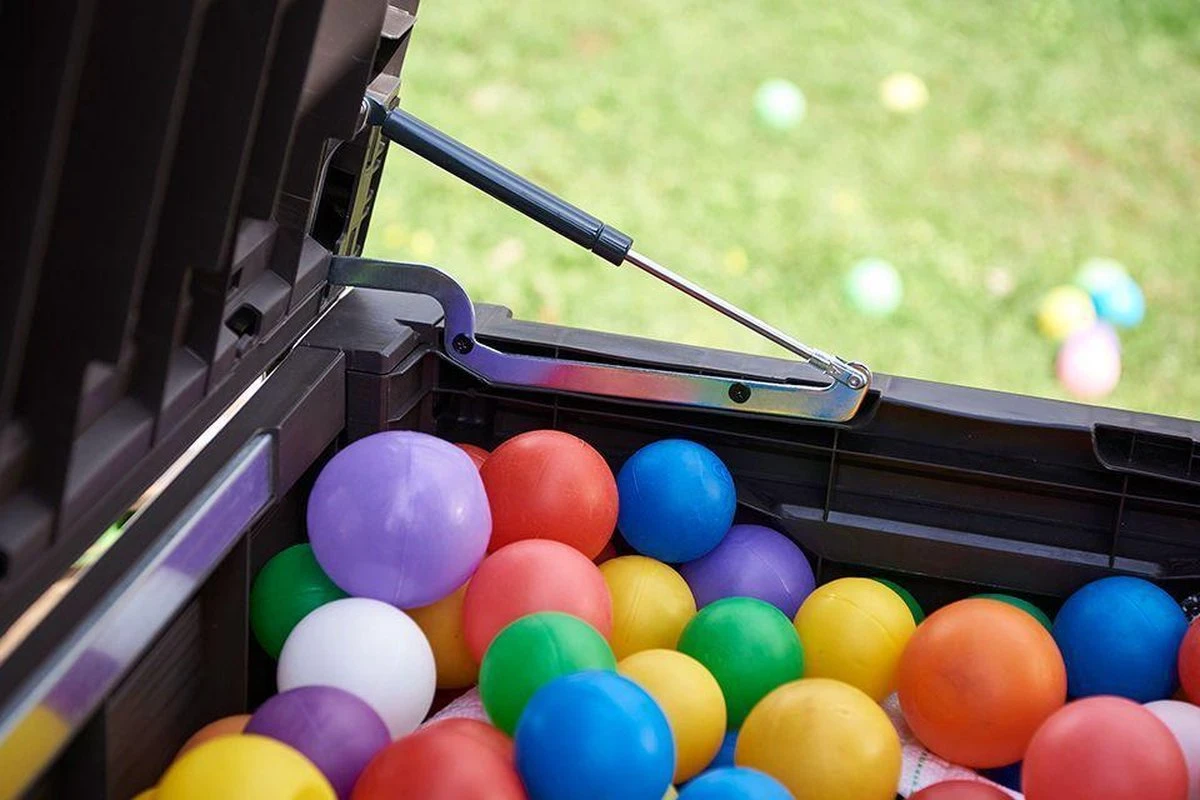 Keter Rockwood Opbergbox - 570L - 155x72,4x64,4cm - Grafiet 3 Keter Rockwood Opbergbox - 570L - 155x72,4x64,4cm - Grafiet - Afbeelding 3