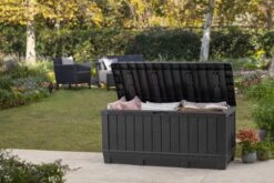 Keter Kentwood Opbergbox - 128x53.6x59 Cm - 350 L - Grafiet -Tuinmeubel Winkel 1200x800 195