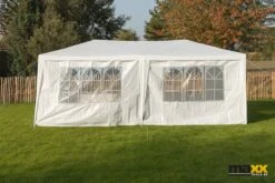 MaxxGarden Partytent - Paviljoen - 300 X 600 X 250 Cm - Met Zijwanden - Waterdicht Pro - 32mm Buizen – Wit -Tuinmeubel Winkel 1200x800 204