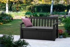 Keter Eden Garden Bench Opbergbank - 265L - 140x60x84cm - Zwart/Grijs -Tuinmeubel Winkel 1200x800 22