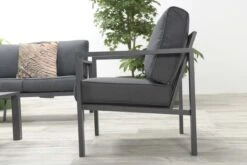 Garden Impressions Durban Loungeset - 4-delig - Zwart -Tuinmeubel Winkel 1200x800 292