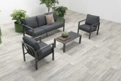Garden Impressions Durban Loungeset - 4-delig - Zwart -Tuinmeubel Winkel 1200x800 293