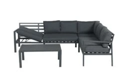 Garden Impressions Lexinton Loungeset - Verstelbaar - Aluminium - Zwart -Tuinmeubel Winkel 1200x800 342