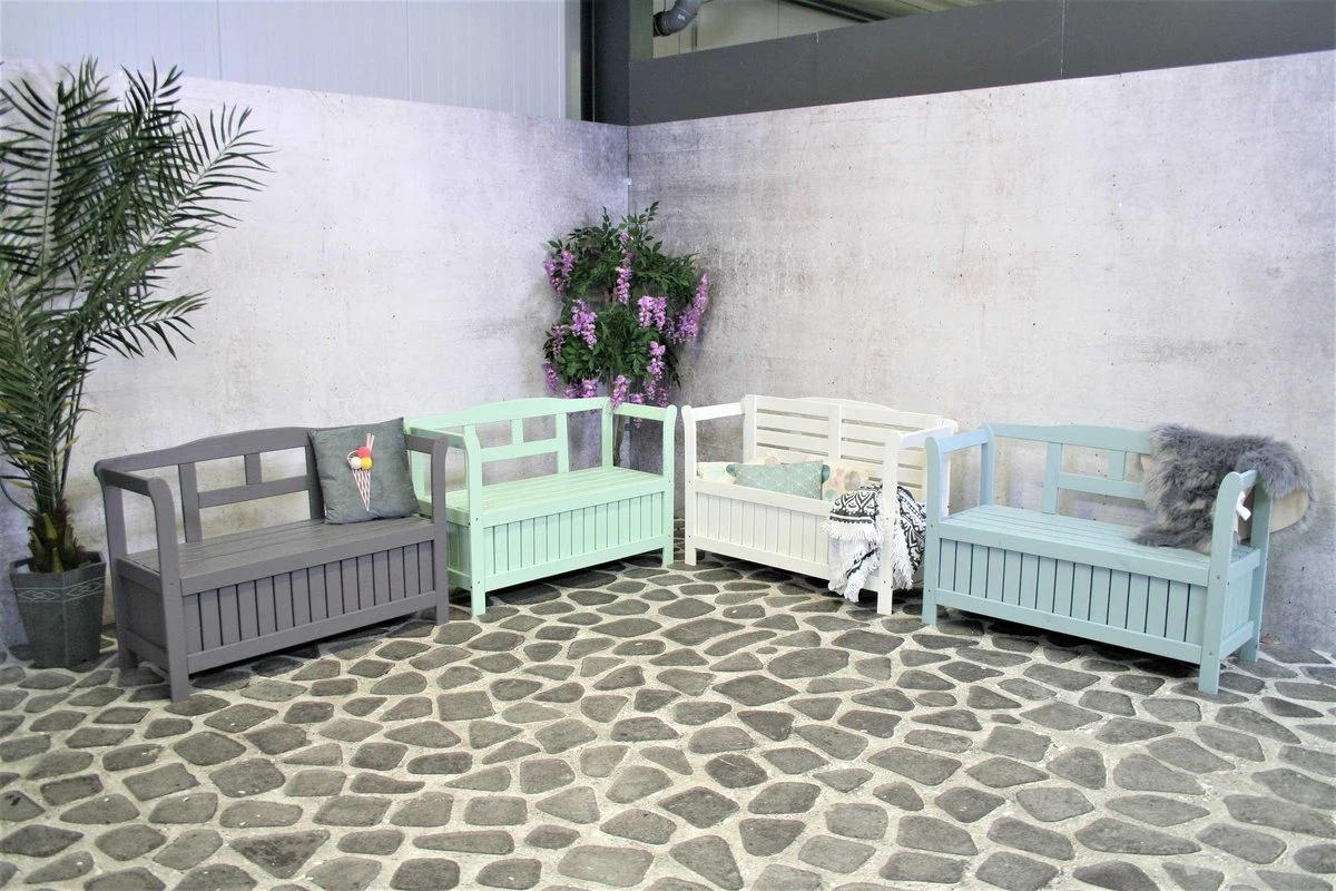 SenS-Line - Tuinbank - Pinokkio Houten Bankje - 113 X 40 X 75 Cm - Grijs 6 SenS-Line - Tuinbank - Pinokkio Houten Bankje - 113 X 40 X 75 Cm - Grijs - Afbeelding 6