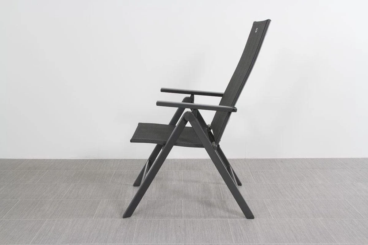 Hartman Aruba Aluminium Tuinstoel - Antraciet Verstelbaar 3 Hartman Aruba Aluminium Tuinstoel - Antraciet Verstelbaar - Afbeelding 3