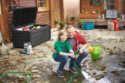 Keter Brightwood Opbergbox - 455L - 145x69,7x60,3 Cm - Grafiet -Tuinmeubel Winkel 1200x801 7