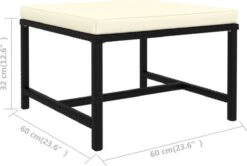 VidaXL 4-delige Loungeset Met Kussens Poly Rattan Zwart 22 VidaXL 4-delige Loungeset Met Kussens Poly Rattan Zwart -Tuinmeubel Winkel 1200x805