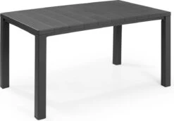 Alice's Garden Tuinset Julie/Elisa - 147x90x74cm - 6 Stoelen - Kunsthars - Grafietkleur -Tuinmeubel Winkel 1200x836 2