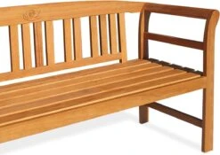 Casaria Tuinbank Rose - Eucalyptushout FSC®-Gecertificeerd Bruin -Tuinmeubel Winkel 1200x852