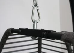 Pro Garden Lowander Hangstoel Egg 191x126x126- Schommelstoel Met Rattan Cocoon En Robuust Stalen Standaard Incl. Kussens - Volledig Inklapbaar - Lichtgrijs -Tuinmeubel Winkel 1200x855 1