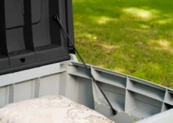 Keter Novel Opbergbox - 340L - 124x55x62.5cm - Grijs -Tuinmeubel Winkel 1200x855 4