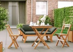 Bistro Set Hout Balkonset FSC – Patio Set Tuin – Houten Frans Tuinsetje – Kleine Tuinset – Complete Kleine Balkon Tafelset Met Gratis Bijzettafel – Hardhout FSC Balkonstoelen & Balkon Tafel - Tuintafel En Stoelen - Bistroset Van Hout – Balcony Set -Tuinmeubel Winkel 1200x857 8