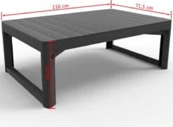 Allibert Lyon Tuintafel - 116x71,5x66/40 Cm - Grafiet 26 Allibert Lyon Tuintafel - 116x71,5x66/40 Cm - Grafiet -Tuinmeubel Winkel 1200x881 2
