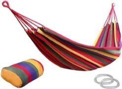 Hangmat - 200x80cm - 1 Persoons - Multi Color -Tuinmeubel Winkel 1200x884 2