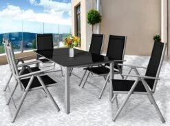 Casaria Alumunium Tuinset Bern - 6 Stoelen + 1 Tafel – Zilver 12 Casaria Alumunium Tuinset Bern - 6 Stoelen + 1 Tafel – Zilver -Tuinmeubel Winkel 1200x890 4