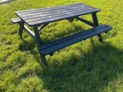 Goedkopepicknicktafels.nl | Zwarte XL Picknicktafel | Tuintafel 6 Persoons | Zwart Gespoten Gedroogd Grenen Hout! -Tuinmeubel Winkel 1200x899 14