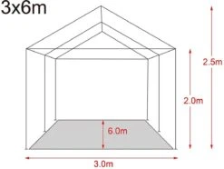 MaxxGarden Partytent - Paviljoen - 3x6m - Incl. Zijwanden - Waterdicht - Zwart 11 MaxxGarden Partytent - Paviljoen - 3x6m - Incl. Zijwanden - Waterdicht - Zwart -Tuinmeubel Winkel 1200x902 6