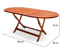 Merkloos Tuintafel Acaciahout - 160x85x75cm - FSC-gecertificeerd -Tuinmeubel Winkel 1200x908 1